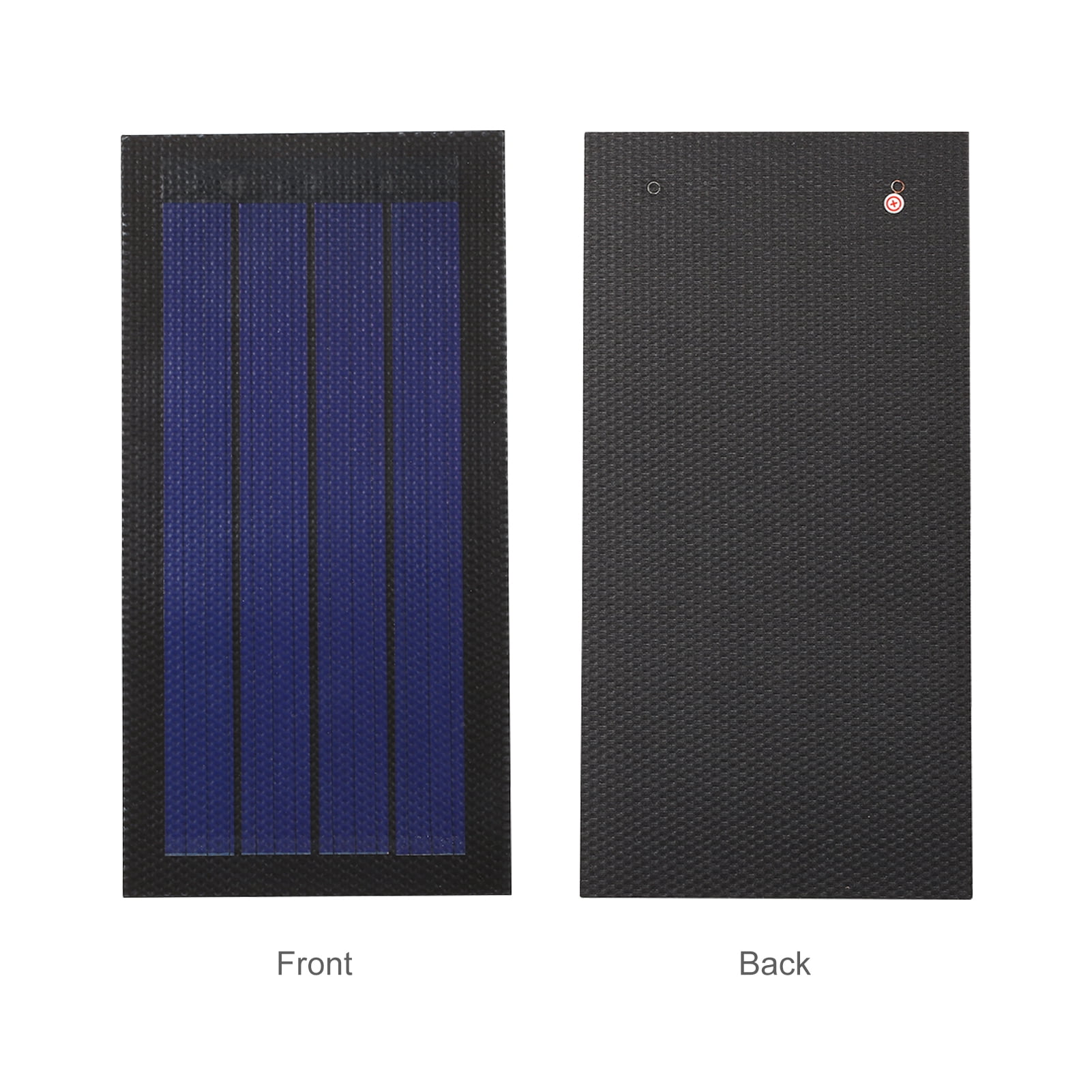 Panel ,Solar Cell Diy Solar Panel Portable Solar Thin Silicon Solar Silicon Solar Cell Panel Compatible Fan Panel Thin Silicon Waterproof Portable 1w 6v Solar Iuppa Black