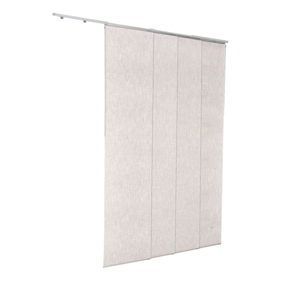 Panel Track Blinds 45.8-86in W, Blackout Sliding Curtains up to 96in H, Vertical Window Coverings for Patio Doors, Light Filtering, Light Gray