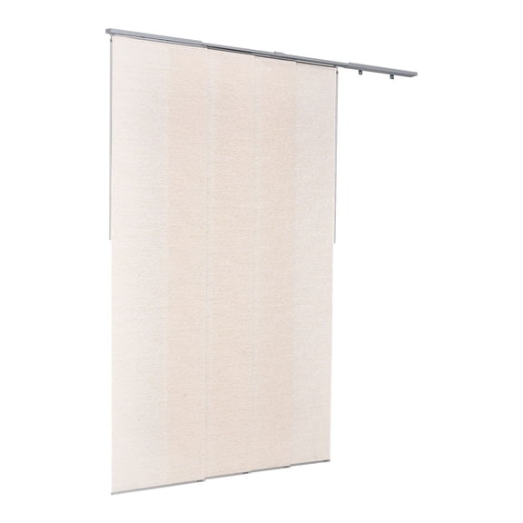 Panel Track Blinds 45.8-86in W, Trimmable 96in H, Vertical Sliding Door Curtains, Room Divider, Light Brown