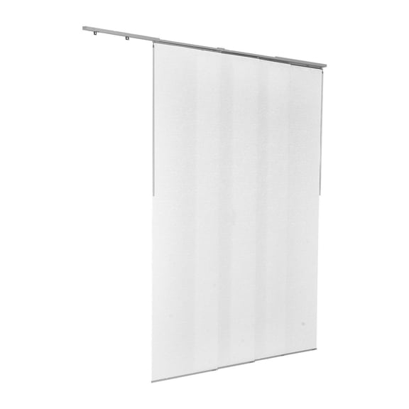 Panel Track Blinds 45.8-86in W, White Vertical Sliding Blinds, Trimmable Up to 96in H, Room Divider Curtains for Patio, Sliding Glass Doors
