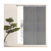 Panel Track System|3 Panel Room Divider|Adjustable Width 36-66|Steel Curtain Panels