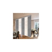 Panel Track System - Adjustable Width 58-110 Inches - Steel Rail & 5 Panels