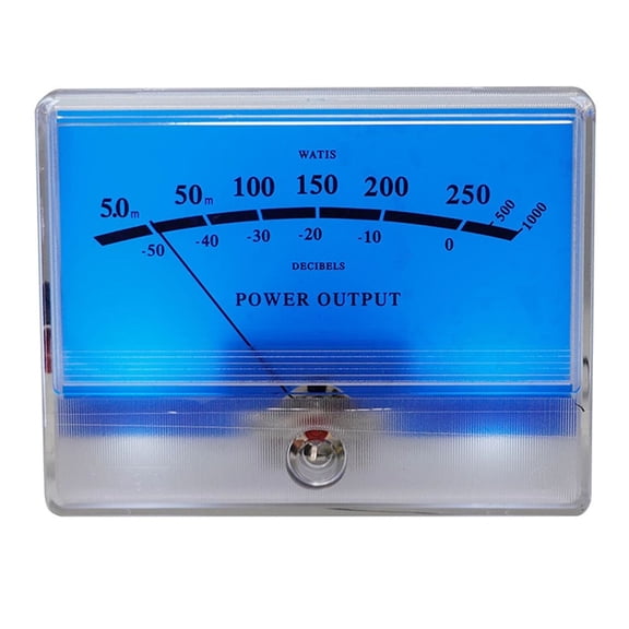 Panel VU Meter TN-90-BLUE DB Level Header Blue Lake Audio Level Meter