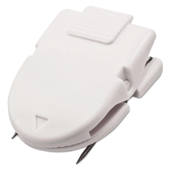 Panel Wall Clip for Fabric Panels, Standard Size, 40-Sheet Capacity, Box of 50, White (75342)
