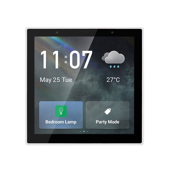 Panel,With 4-inch Lcd 4-inch Lcd Screen Clock Date Panel Wifi Scene Switch Bt Function Lcd Screen Date Temperature Weather Wall Switch Bt Function App Remote Eryue Wallbt