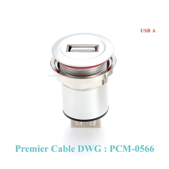 Panel mount adapter metal USB-A female to feamle USB Pass Through Connector USB A Round Panel Mount Bulkhead Extension Adapter