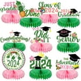 Panelee 10 Pieces 2024 Tropical Graduation Party Decorations Class of