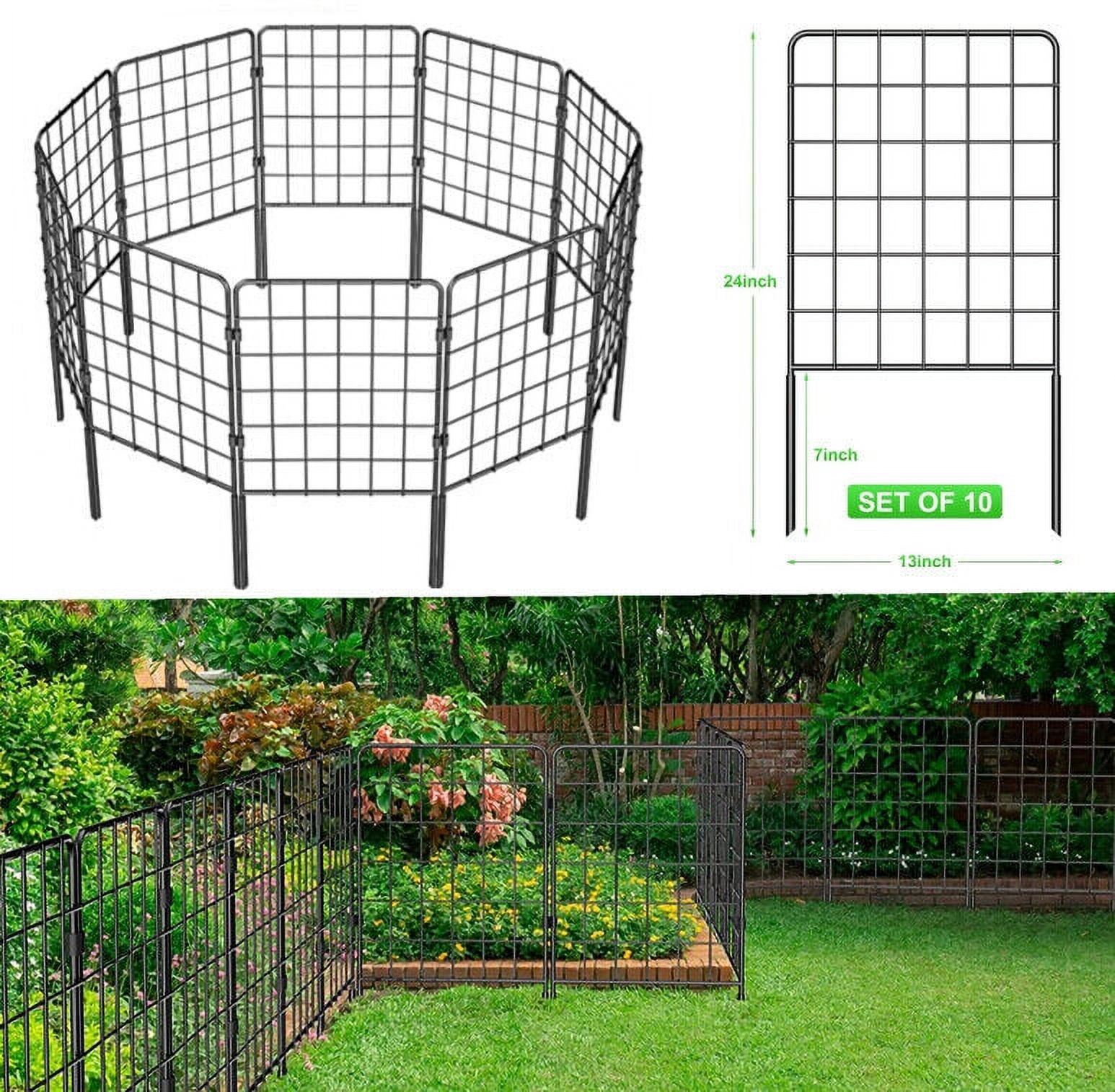 Panels No Dig Garden Fence,Metal Wire Animal Barrier Fencing Rustproof