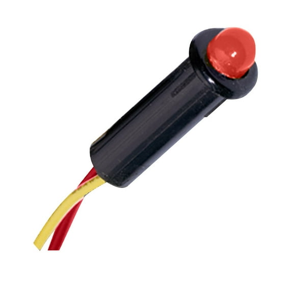 Paneltronics 5⁄32" LED Indicator Light - 12-14VDC - Red | Bundle of 10
