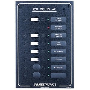 Paneltronics Standard AC 6 Position Breaker Panel & Main w/LEDs ...