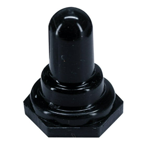 Paneltronics Toggle Switch Boot - 5 By 8" Hex Nut - Black