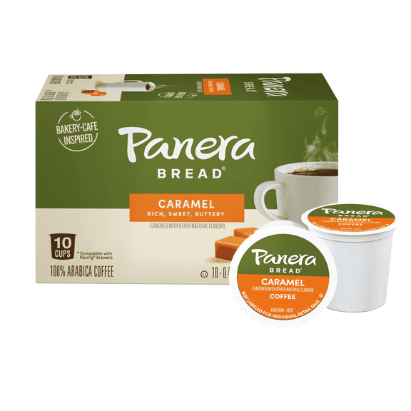 Panera Bread Caramel Light Roast Coffee, 10 Count Single-Serve Pods