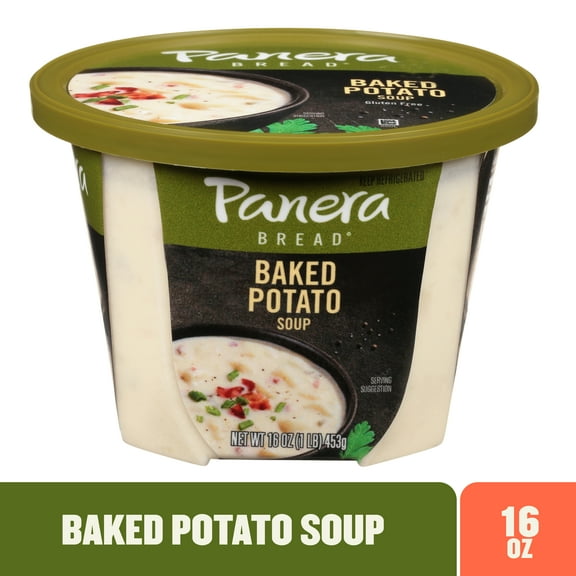Panera Bread Gluten Free Ready-to-Heat Baked Potato Soup, 16 oz Soup Cup (Refrigerated)