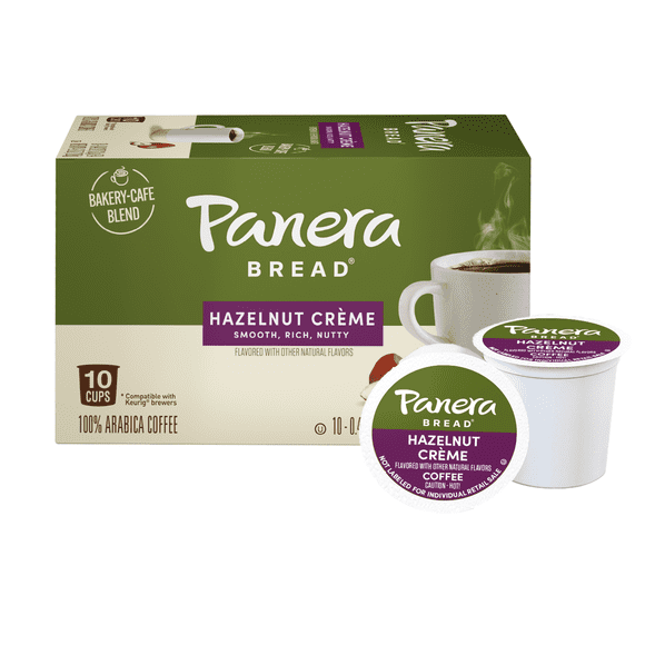 Panera Bread Hazelnut Crme Light Roast Coffee, 10 Count Single-Serve Pods