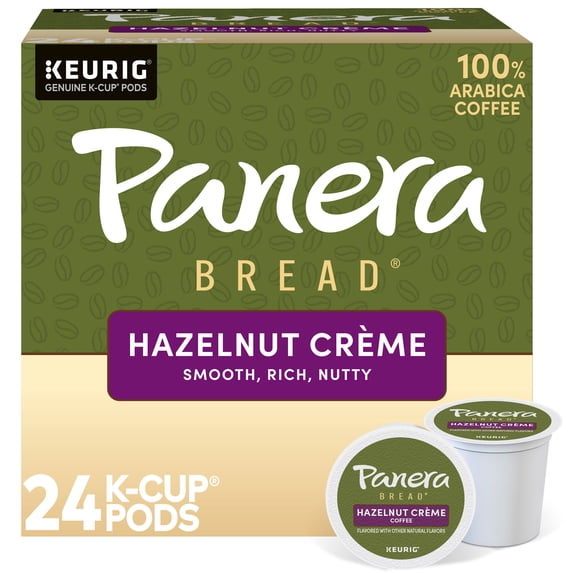 Panera Bread Hazelnut Creme Coffee, Keurig Single Serve K-Cup Pods, Flavored, 24 Count