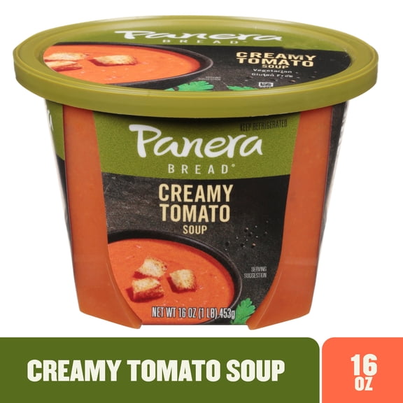 Panera Bread Ready-to-Heat Creamy Tomato Soup, 16 oz Soup Cup (Refrigerated)