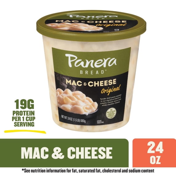 Panera Bread Vegetarian Ready-to-Heat Mac & Cheese, 24 oz Cup (Refrigerated)