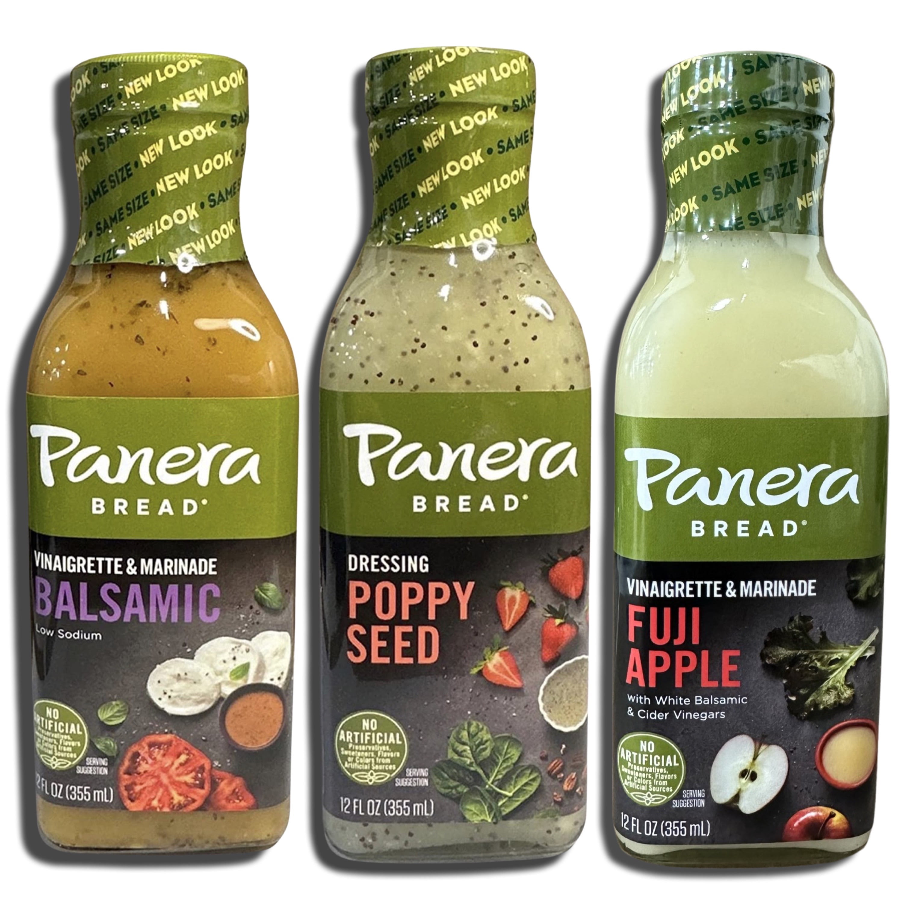 Panera 12 Oz Salad Dressing Variety Pack - Balsamic, Fuji Apple, Poppy ...