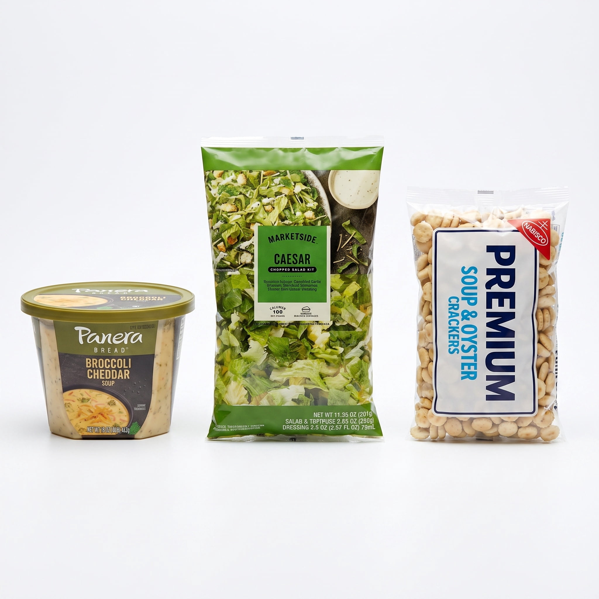 Panera Broccoli Cheddar Soup and Salad Meal Bundle