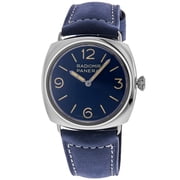 Panerai Radiomir Officine 45mm Blue Dial Leather Strap Men's Watch PAM01383