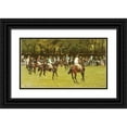 thumbnail image 1 of Panerai, Ruggero 32x20 Black Ornate Wood Framed with Double Matting Museum Art Print Titled - In The Paddock, 1 of 4