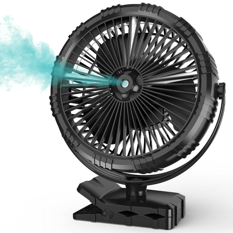 Panergy Misting Fan Rechargeable 10000mAh Battery, 8-inch Mister