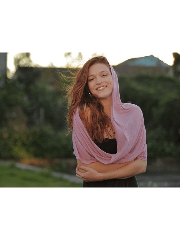 Bug Repellent Washable Silk Infinity Scarf with Insect Shield Technology Provides Elegant Protection from Biting Bugs