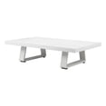 thumbnail image 1 of Pangea Home Air 13x48" Modern Aluminum Coffee Table in White Finish, 1 of 3