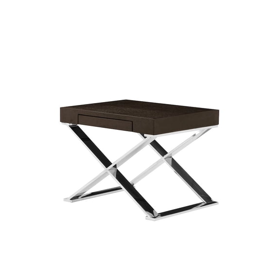 Pangea Home Alexa Side Table Espresso
