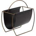 thumbnail image 1 of Pangea Home Blake Metal Magazine Rack in Black, 1 of 4