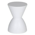 thumbnail image 1 of Pangea Home Bongo Polypropylene Plastic Indoor/Outdoor Side Table in White, 1 of 11