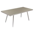 thumbnail image 1 of Pangea Home Chelsea 30" Modern Aluminum Dining Table in Slate Gray, 1 of 3