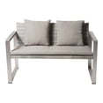 thumbnail image 1 of Pangea Home Chester Modern Anodized Aluminum Outdoor Sofa in Gray Taupe, 1 of 2