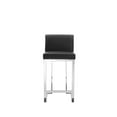 thumbnail image 1 of Pangea Home Dexter Counter Stool Faux Leather Black, 1 of 13