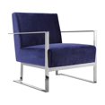 thumbnail image 1 of Pangea Home Dexter Lounge Chair Velvet Navy, 1 of 12