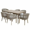 thumbnail image 1 of Pangea Home Diego 7 Piece Dining Set Beige, 1 of 3
