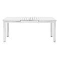 thumbnail image 1 of Pangea Home Miami 30x95" Modern Aluminum Extension Table in White Finish, 1 of 3
