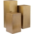 thumbnail image 1 of Pangea Home Miami Metal Pedestal Set in Brushed Brass, 1 of 8
