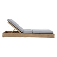 thumbnail image 1 of Pangea Home Mico Modern Style Acacia Wood Lounger in Gray/Natural Finish, 1 of 3
