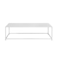 thumbnail image 1 of Pangea Home Miley Rectangular Modern Metal Coffee Table in White, 1 of 5