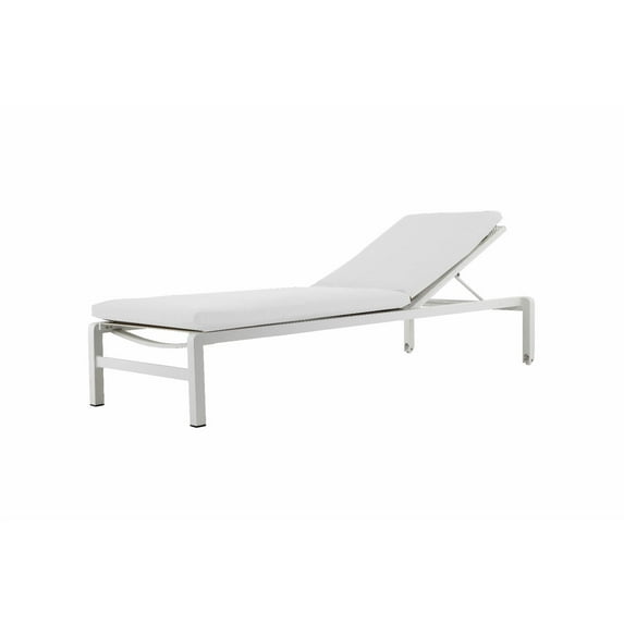 Pangea Home Olly Outdoor Aluminum Chaise Lounge with Cushion - Set of 2 - Taupe