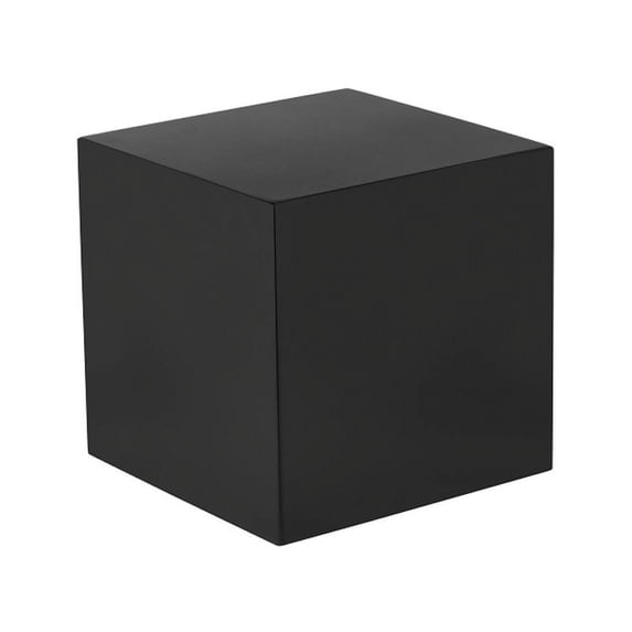 Pangea Home End Table Coffee Accent Table, Square, Modern, Indoor in Metal, Black