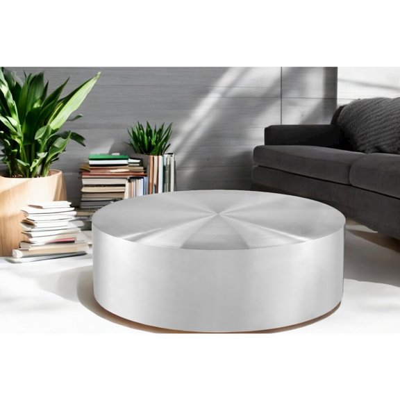 Pangea Home Spencer Round Coffee Table Metal