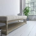 thumbnail image 1 of Pangea Home Z-Athena-59 Bench White And Linen, 1 of 3