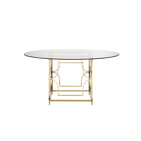 Pangea Home Z-Edward Dining Table Gold