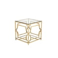 thumbnail image 1 of Pangea Home Z-Edward Square Side Table Gold, 1 of 7