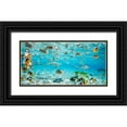 thumbnail image 1 of Pangea Images 18x11 Black Ornate Wood Framed with Double Matting Museum Art Print Titled - Fish and sharks in Bora Bora lagoon, 1 of 4