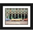 thumbnail image 1 of Pangea Images 18x14 Black Ornate Wood Framed with Double Matting Museum Art Print Titled - Cars parked in Havana, Cuba, 1 of 4