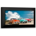 thumbnail image 1 of Pangea Images 24x14 Black Modern Framed Museum Art Print Titled - Cars in Avenida de Maceo- Havana- Cuba, 1 of 5