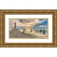thumbnail image 1 of Pangea Images 24x14 Gold Ornate Wood Framed with Double Matting Museum Art Print Titled - Lighthouse of Tranquillity, 1 of 4